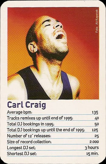 Amazing DJ trading cards from 1996 unearthed featuring Carl Craig, Juan Atkins, Laurent Garnier and more