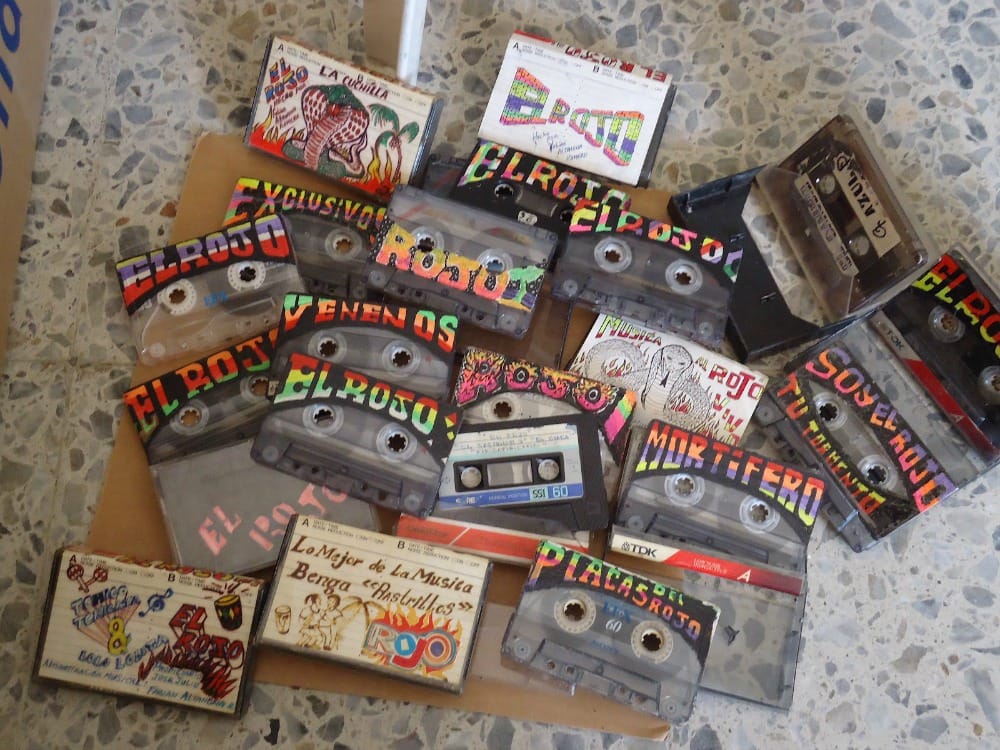 Cassettes from El Rojo “La Cobra de Barranquilla” sound system