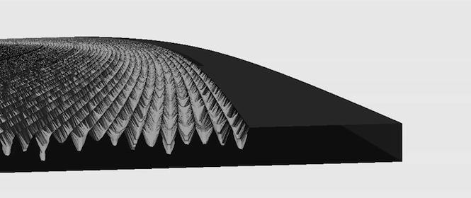 3d printed record_cross section