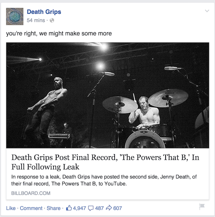 Death Grips May Not Be Breaking Up