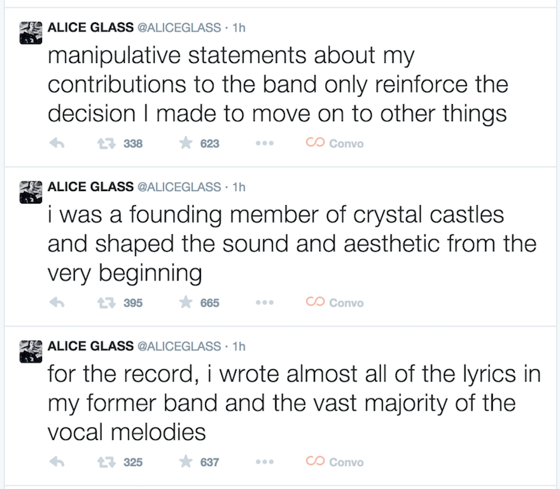 Alice Glass responds to Ethan Kath's Crystal Castles comments, teases new music
