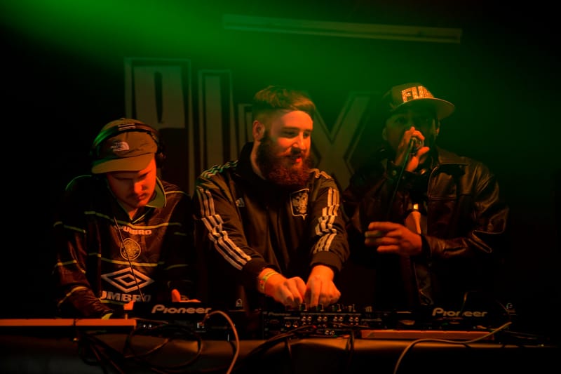 dj funk mc'ing clouds set @ FACT stage