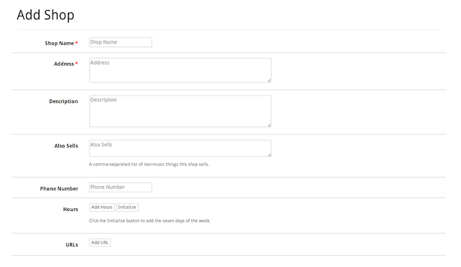 vinylhub form