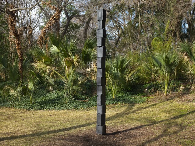Sculptor creates a series of unorthodox boomboxes in retrospective exhibition