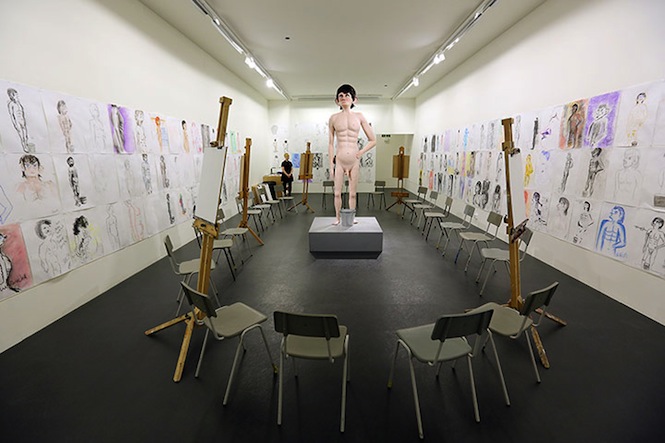 Pictured is 'Life Model 2012' by David Shrigley.