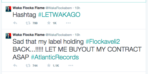 Waka Flocka Flame tweets