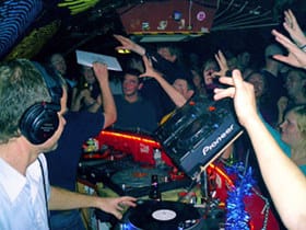 DK, Food SS Bristol Xmas 2007 record giveaway (Ph. Elisa Parish)