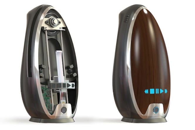 New vertical record player lets you play your vinyl with a remote control