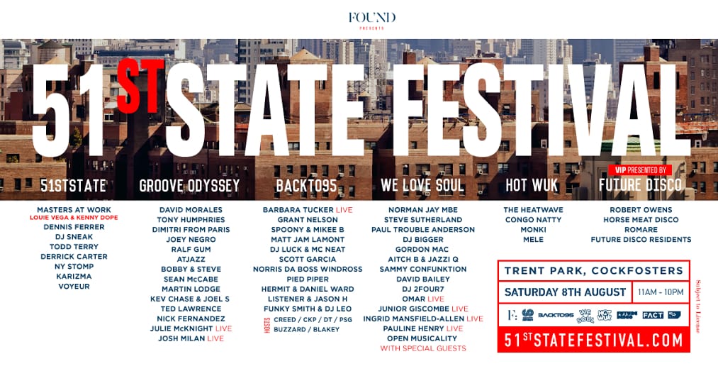 Found announces 51st State festival celebrating house music's roots